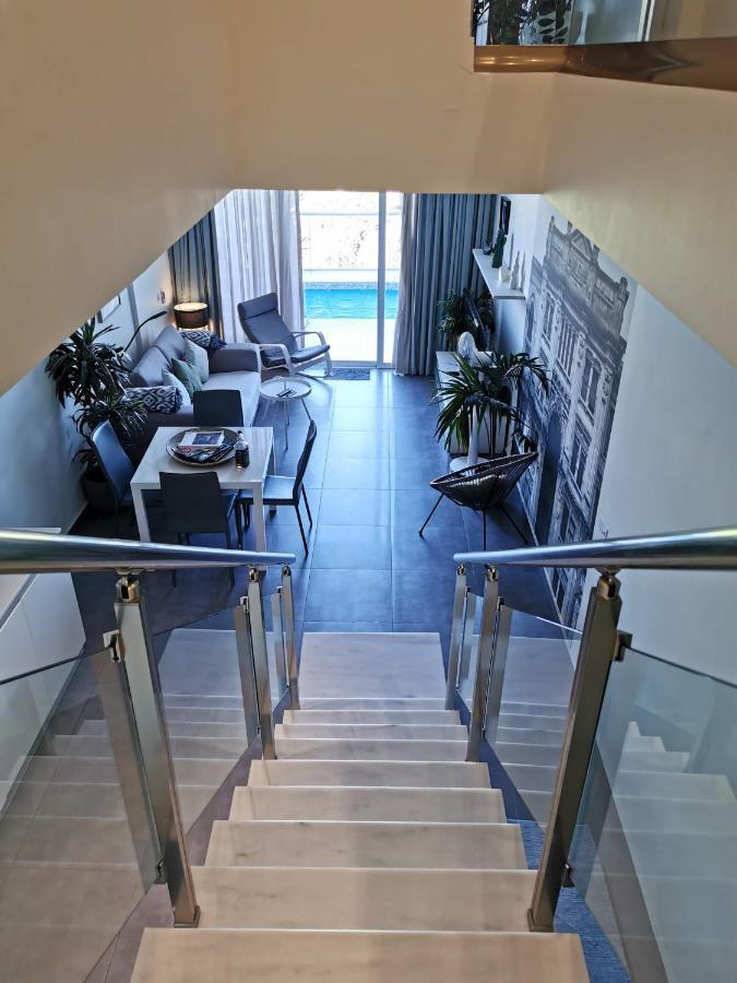 Duplex Maisonette With Heated P-Pool And Jacuzzi Сент Джулианс Экстерьер фото